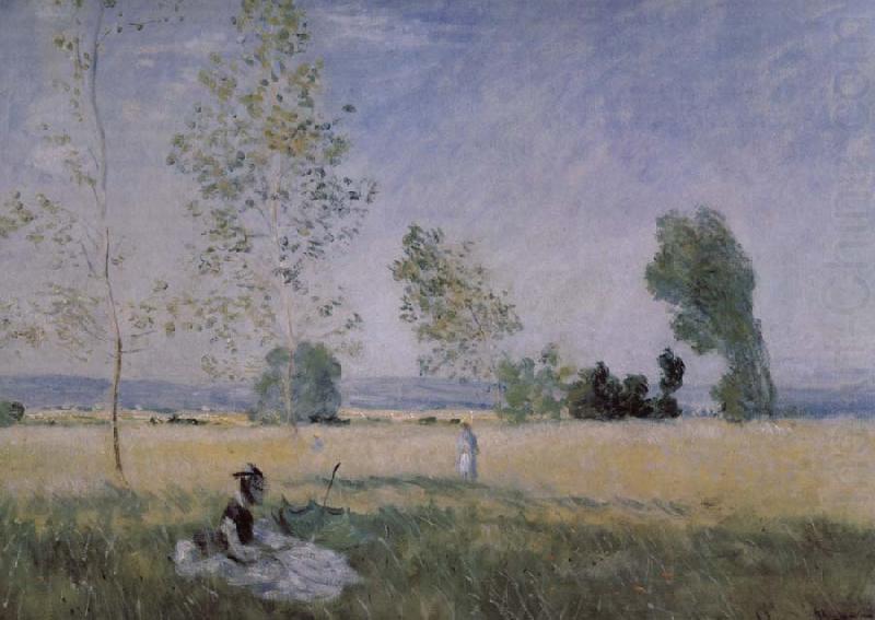 Claude Monet Meadow at Bezons china oil painting image